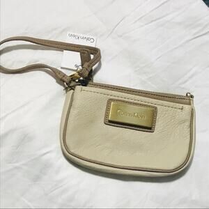 Calvin Klein Leather Wristlet